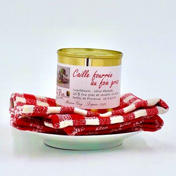 Caille fourrée au foie gras 90 g