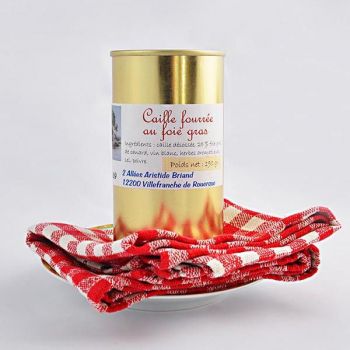 Caille fourrée au foie gras 190 g