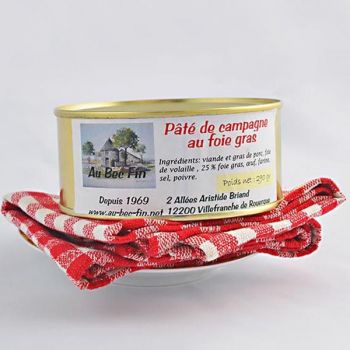 Pâté de campagne au foie gras 290 g